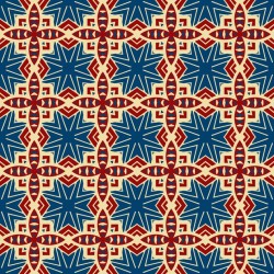 Stickers carrelage maroc bordeaux et bleu