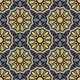 Stickers carrelage jaune