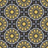 Stickers carrelage jaune