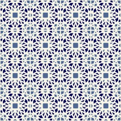 Stickers carrelage blanc et bleu
