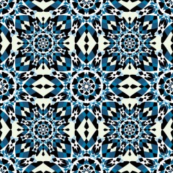 Stickers carrelage marocain bleu