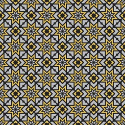 Stickers carrelage jaune