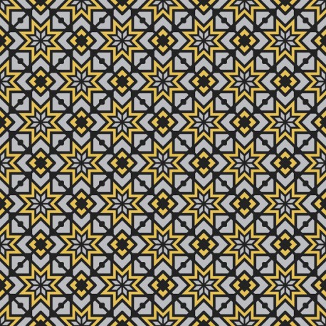 Stickers carrelage jaune