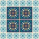 Stickers carrelage vert