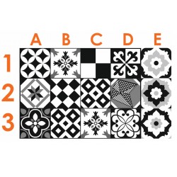 Stickers Carrelage Adhésif - Sticker Autocollant Carreaux de ciment –  Décoration Murale Stickers Tiles pour Salle de Bain et Cuisine - Carreaux  de ciment adhésif mural - 20 x 20 cm - 30 pièces : : Cuisine et  Maison