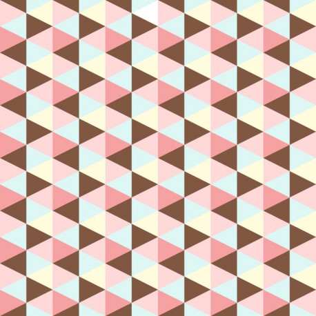 Stickers carrelage rose, bleu et marron