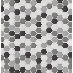 Stickers carrelage hexagone