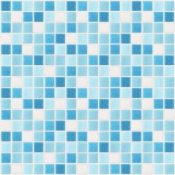Stickers carrelage carré bleu
